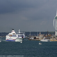 Buy canvas prints of Vibrant Portsmouth by Mark Ward