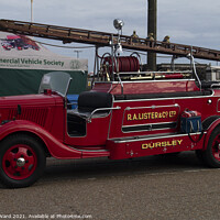 Buy canvas prints of Dursley Fire Engine. by Mark Ward