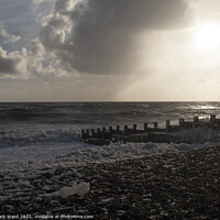 Buy canvas prints of Foaming Sussex Sea by Mark Ward
