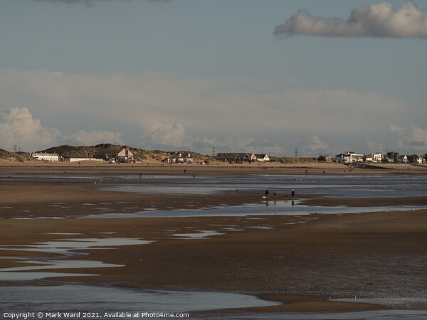 Camber Sands at Low Tide Picture Board by Mark Ward