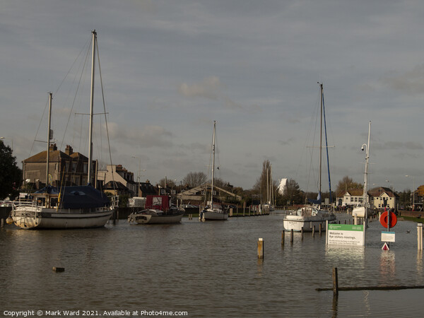 A Very High Tide in Rye Picture Board by Mark Ward