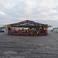 Buy canvas prints of A Deserted Hastings Pier by Mark Ward