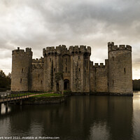 Buy canvas prints of Bodiam Castle in East Sussex. by Mark Ward