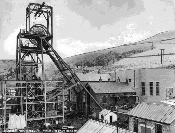 Welsh Coalmine Winding Gear. Picture Board by Mark Ward