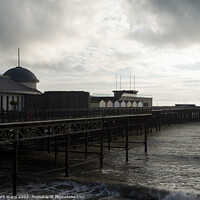 Buy canvas prints of Hastings Pier in Winter. by Mark Ward