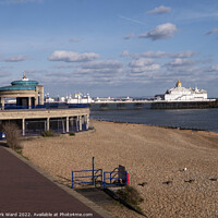 Buy canvas prints of Eastbourne Pier and Bandstand. by Mark Ward