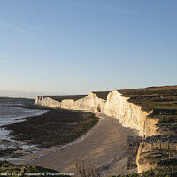 Buy canvas prints of Beachy Head from the Clifftop. by Mark Ward