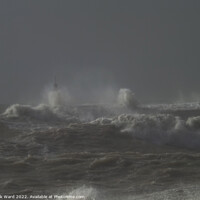 Buy canvas prints of An Angry Sea by Mark Ward