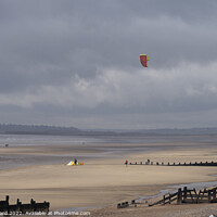 Buy canvas prints of Camber Sands Exposed. by Mark Ward