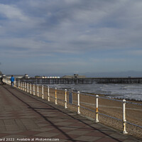 Buy canvas prints of Hastings Promenade and Pier. by Mark Ward
