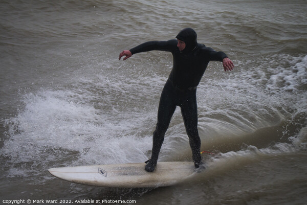 Surfing in Sussex. Picture Board by Mark Ward
