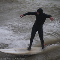 Buy canvas prints of Surfing in Sussex. by Mark Ward