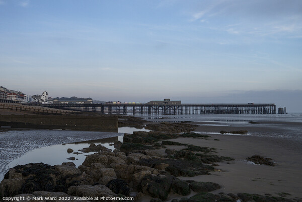 Hastings Pier at Low Tide. Picture Board by Mark Ward