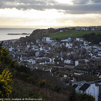 Buy canvas prints of Hastings from the East Hill in the early evening by Mark Ward