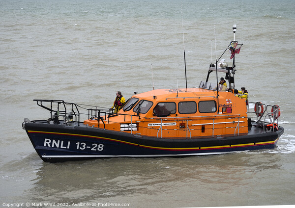 Hastings RNLI Lifeboat. Picture Board by Mark Ward