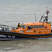 Buy canvas prints of Hastings RNLI Lifeboat. by Mark Ward