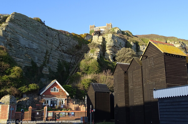 The East Hill Lift in Hastings. Picture Board by Mark Ward
