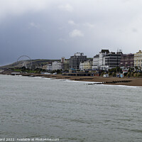 Buy canvas prints of Eastbourne Seafront from the Pier.  by Mark Ward
