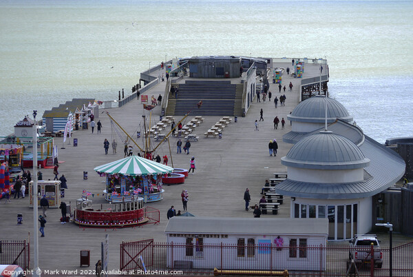 Hastings Pier on a cold April day. Picture Board by Mark Ward