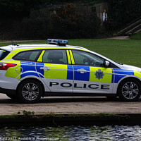 Buy canvas prints of Police Car by Mark Ward
