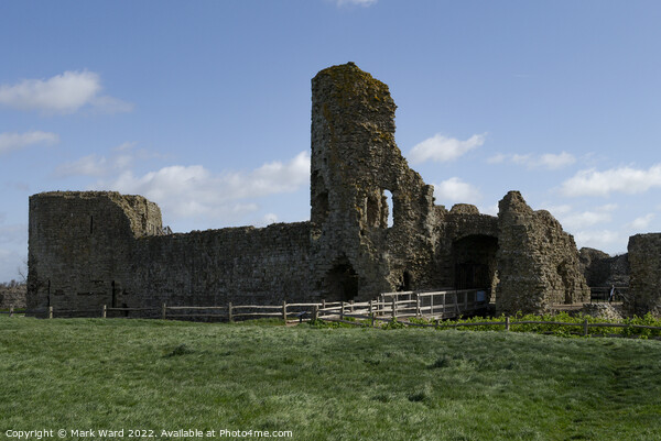 The Castle at Pevensey. Picture Board by Mark Ward
