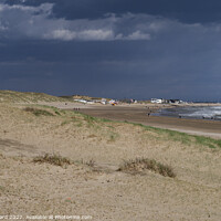 Buy canvas prints of Camber Sands in April. by Mark Ward