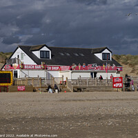 Buy canvas prints of Camber Sands Cafe by Mark Ward