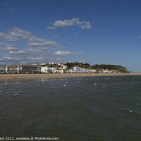 Buy canvas prints of Hastings Seafront in April. by Mark Ward