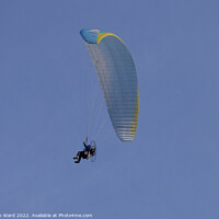 Buy canvas prints of Paramotoring in Pevensey. by Mark Ward
