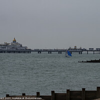 Buy canvas prints of Eastbourne Pier in May by Mark Ward