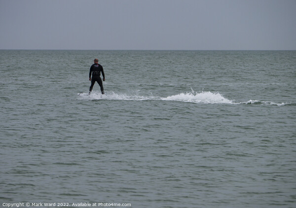 Motorized Surfboarding in Pevensey Bay. Picture Board by Mark Ward