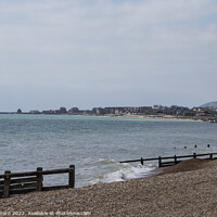 Buy canvas prints of Eastbourne across the water. by Mark Ward