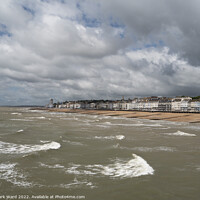 Buy canvas prints of A Windy Seafront in Sussex. by Mark Ward