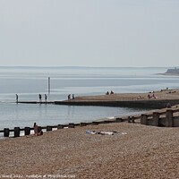 Buy canvas prints of Slow and Easy on the Beach in St Leonards. by Mark Ward