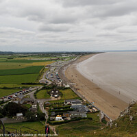 Buy canvas prints of From Brean Down to Berrow Beach in Somerset. by Mark Ward