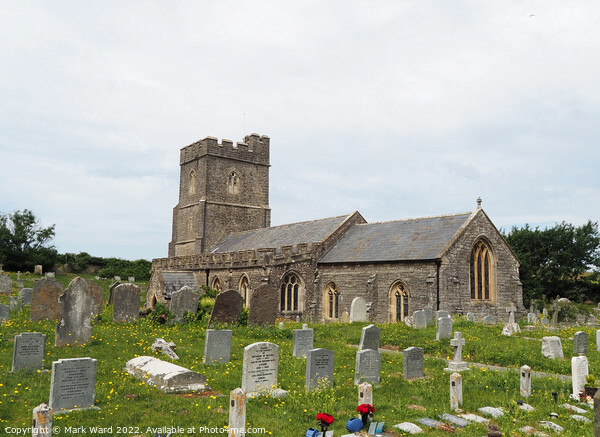 The Church of St Mary in Berrow. Picture Board by Mark Ward