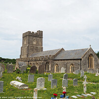 Buy canvas prints of The Church of St Mary in Berrow. by Mark Ward