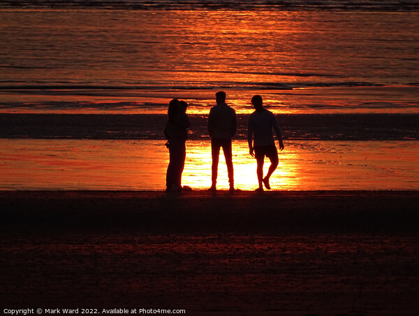 Silhouettes in The  Sunset Picture Board by Mark Ward