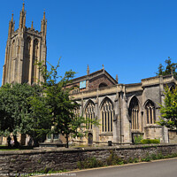 Buy canvas prints of St Cuthberts church in Wells Somerset. by Mark Ward