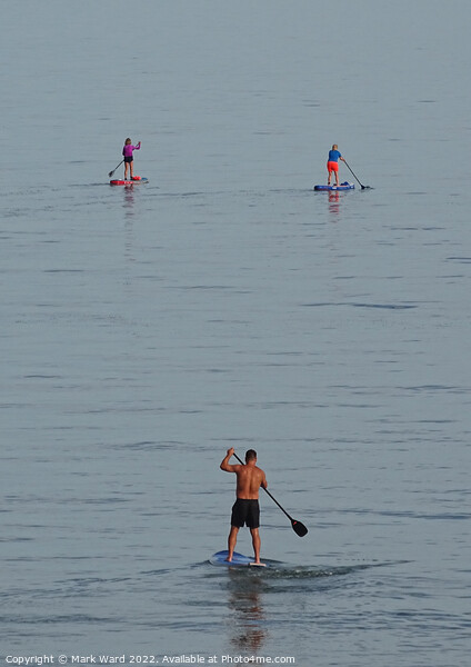 Paddleboard Trio Picture Board by Mark Ward
