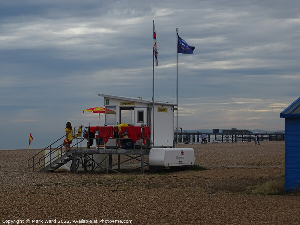 The Lifeguard Station on Hastings beach. Picture Board by Mark Ward