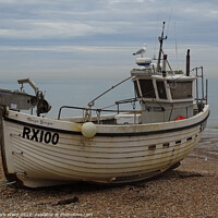 Buy canvas prints of RX100 of the Hastings fishing fleet. by Mark Ward