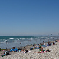 Buy canvas prints of East Wittering Beach in Summer. by Mark Ward