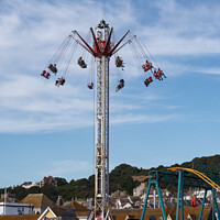 Buy canvas prints of Fairground Fun in Hastings. by Mark Ward