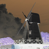 Buy canvas prints of Rye Windmill Inverted by Mark Ward