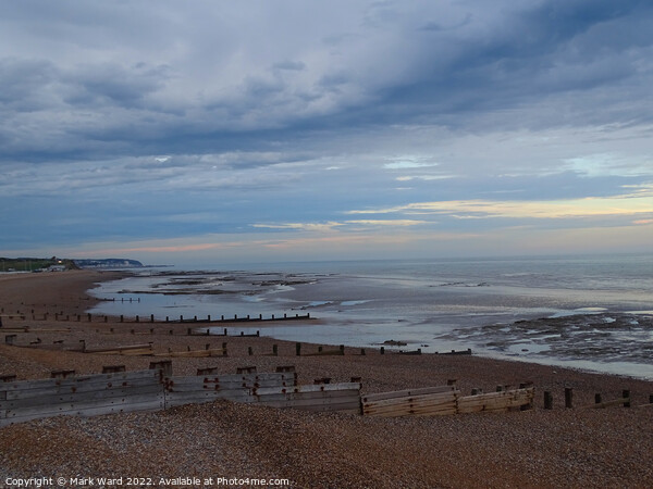 Bexhill beach at Dusk Picture Board by Mark Ward