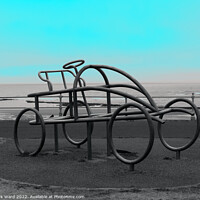 Buy canvas prints of The Easter Egg Steam Car Sculpture of Bexhill by Mark Ward