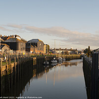 Buy canvas prints of The Waterway of Rye in December. by Mark Ward