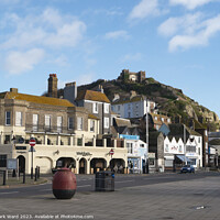 Buy canvas prints of Below the East Hill in Hastings. by Mark Ward
