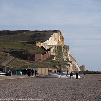 Buy canvas prints of Seaford Head of East Sussex. by Mark Ward
